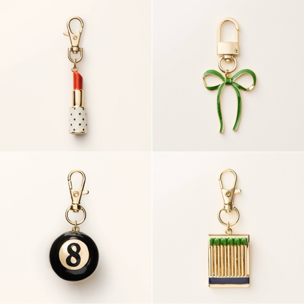 4 Kate Spade Keychains
